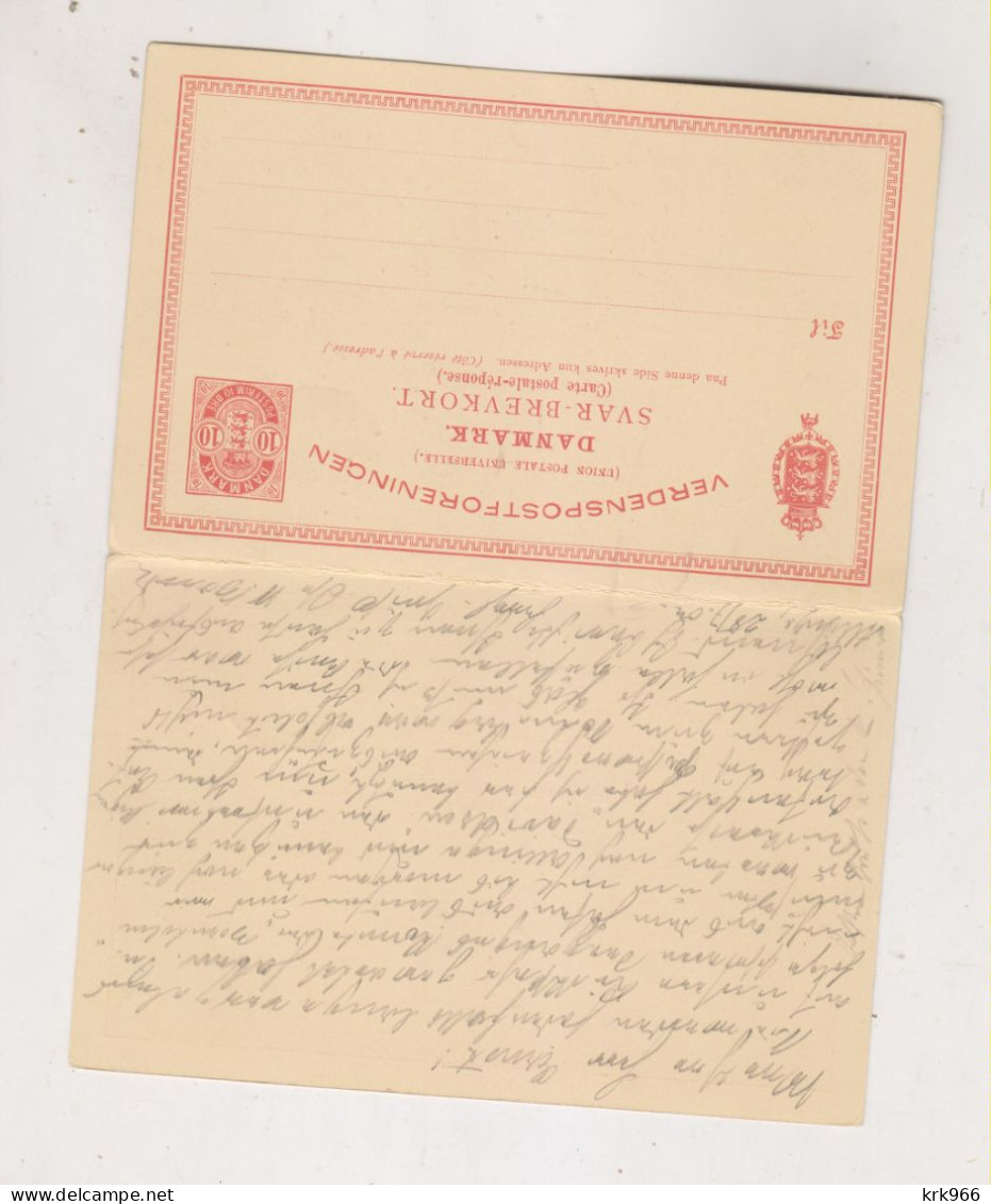 DENMARK 1902 ALLINGE Postal Stationery To Germany - Postal Stationery