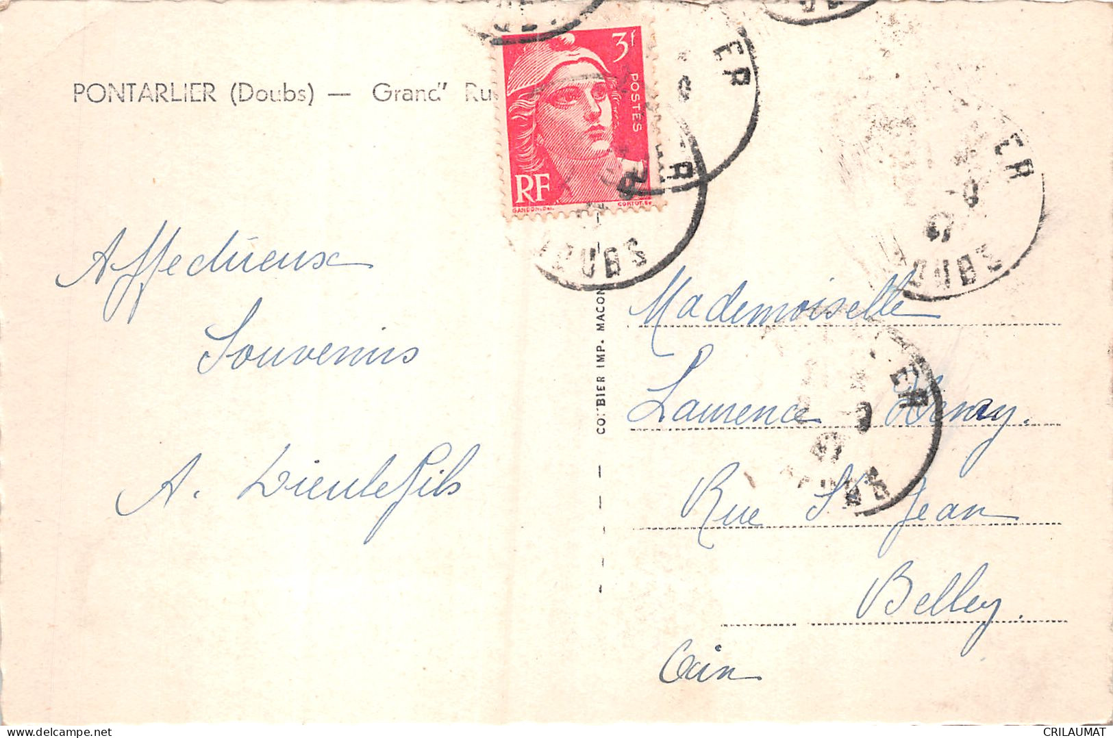 25-PONTARLIER-N°T5219-E/0195 - Pontarlier