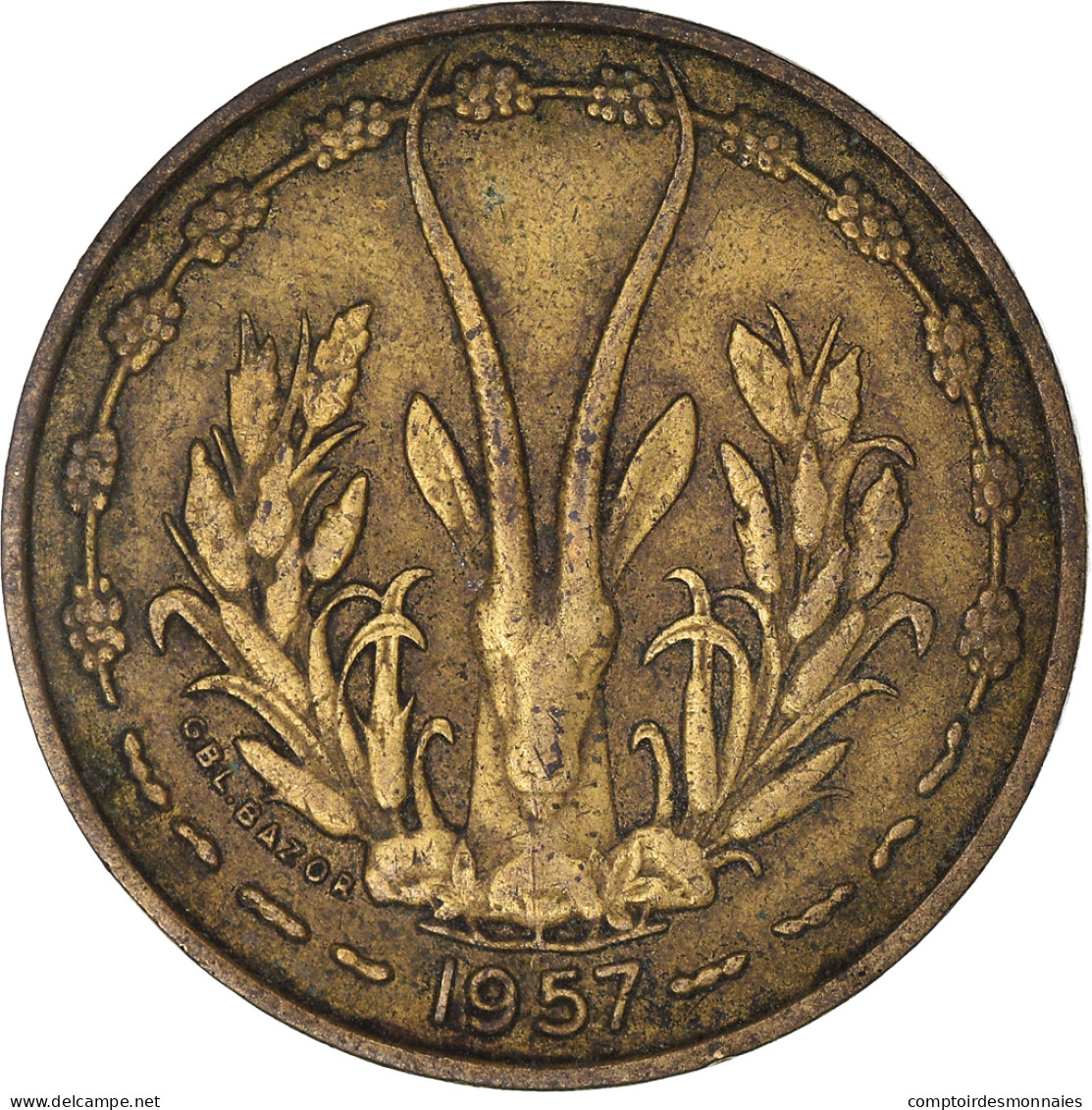 Monnaie, Afrique-Occidentale Française, 10 Francs, 1957 - Autres & Non Classés
