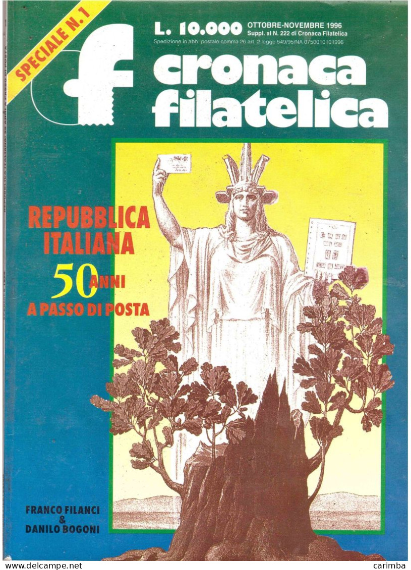 CRONACA FILATELICA OTTOBRE NOVEMBRE 1996 SPECIALE N.1 - Catálogos De Casas De Ventas