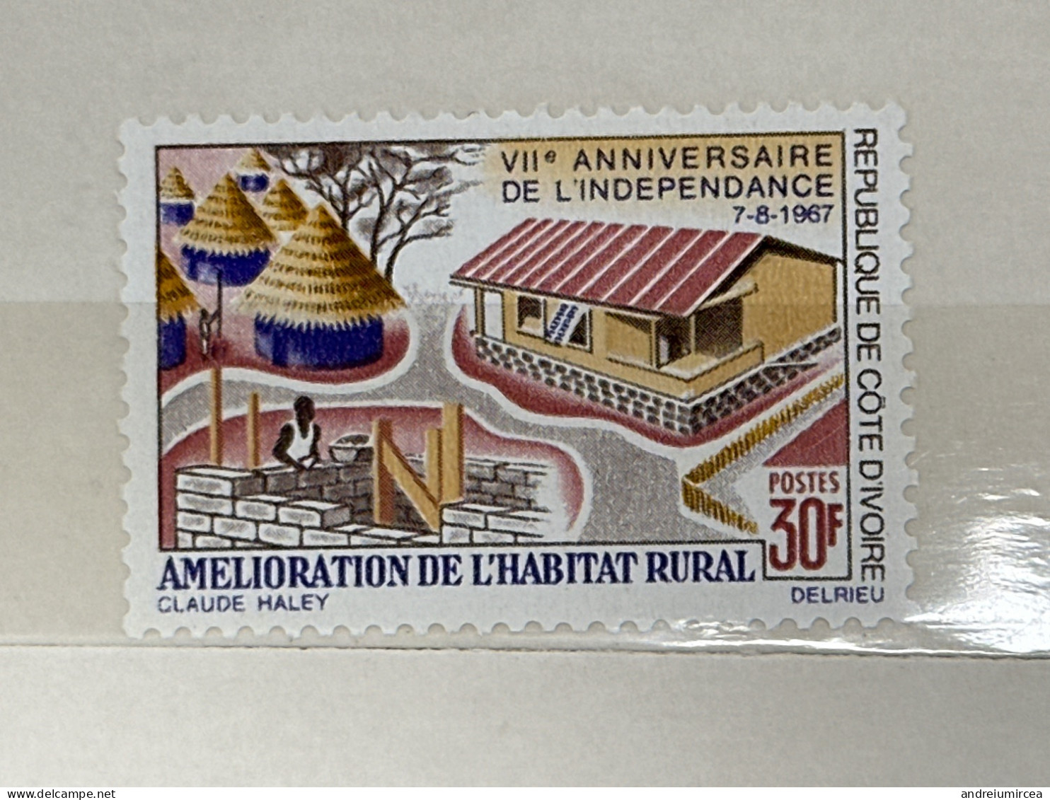 1967 MNH  Amelioration De L’habitat - Costa De Marfil (1960-...)