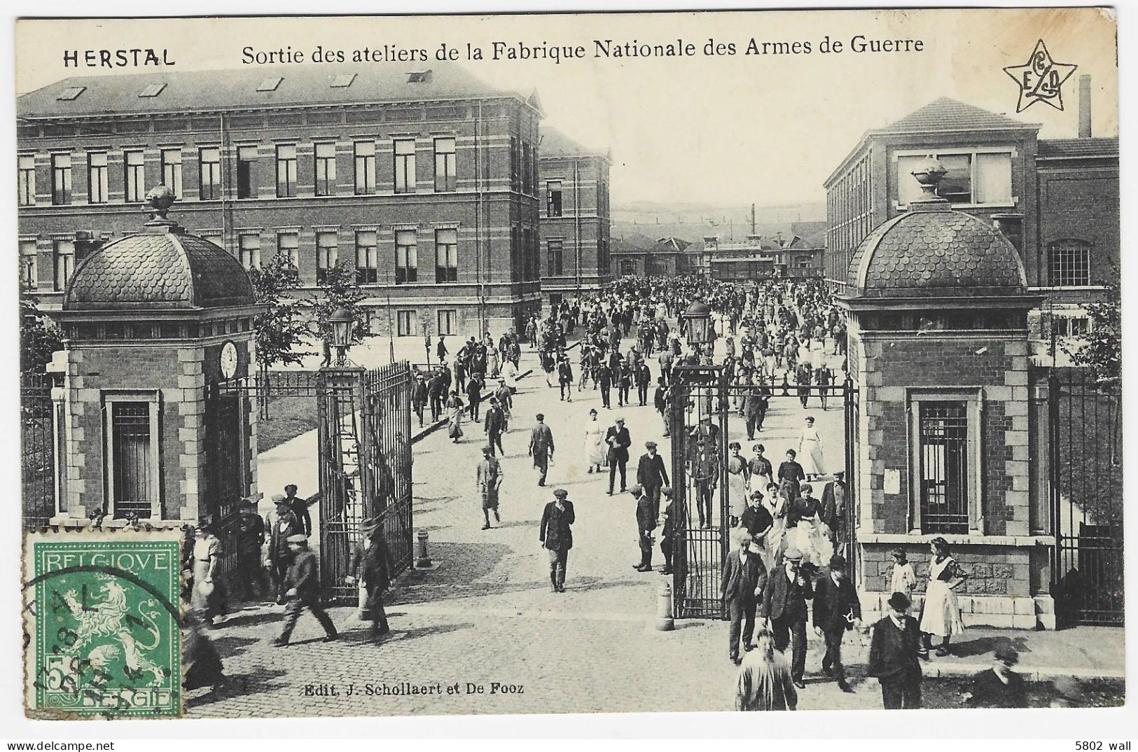 HERSTAL : Sortie Des Ateliers De La Fabrique Nationale D'armes De Guerre - 1914 - Herstal