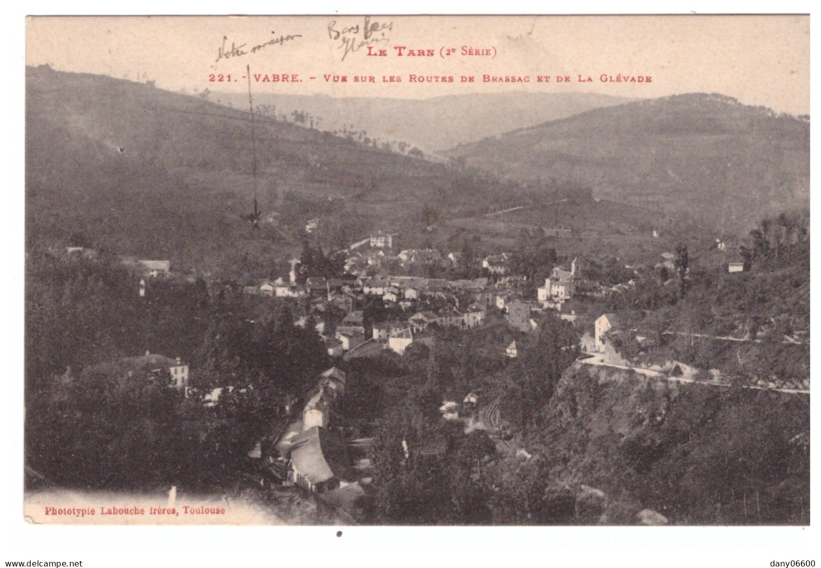 VABRE - Vue Sur Les Routes De Brassac Et De La Glévade - Vabre