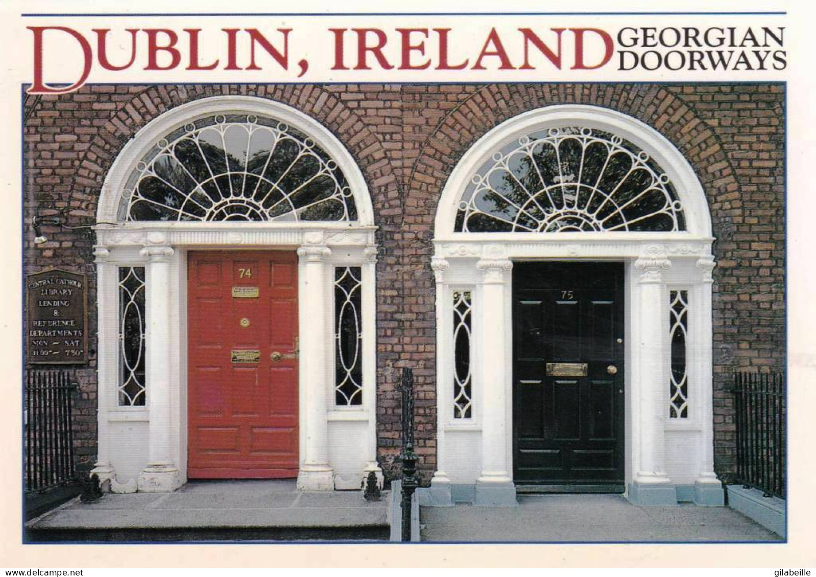 Eire - Ireland - DUBLIN - Georgian Doorways - Dublin