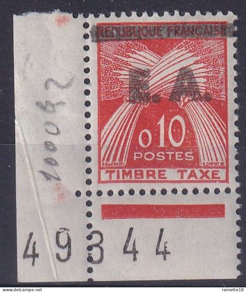 Algérie    Taxe N° 55 ** Surchargé E.A - Timbres-taxe