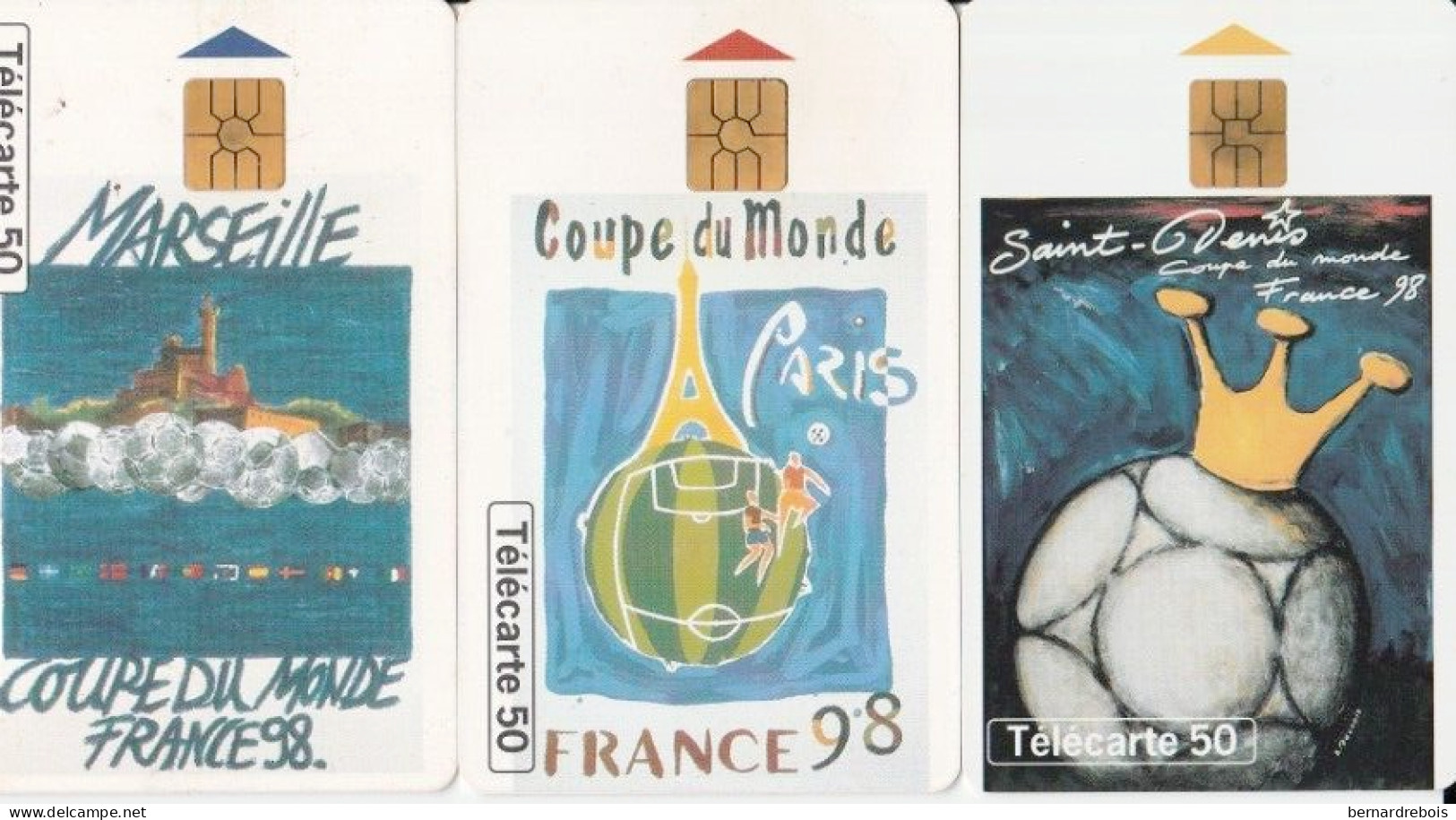 A28 - 3 AFFICHES DU MONDIAL 98 , Pour 2 Euros - Non Classificati