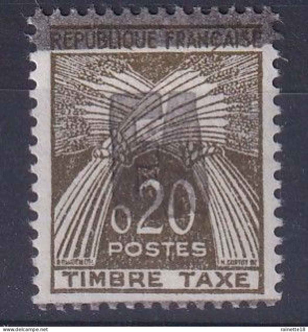 Algérie    Taxe N° 56 ** Surchargé E.A - Timbres-taxe
