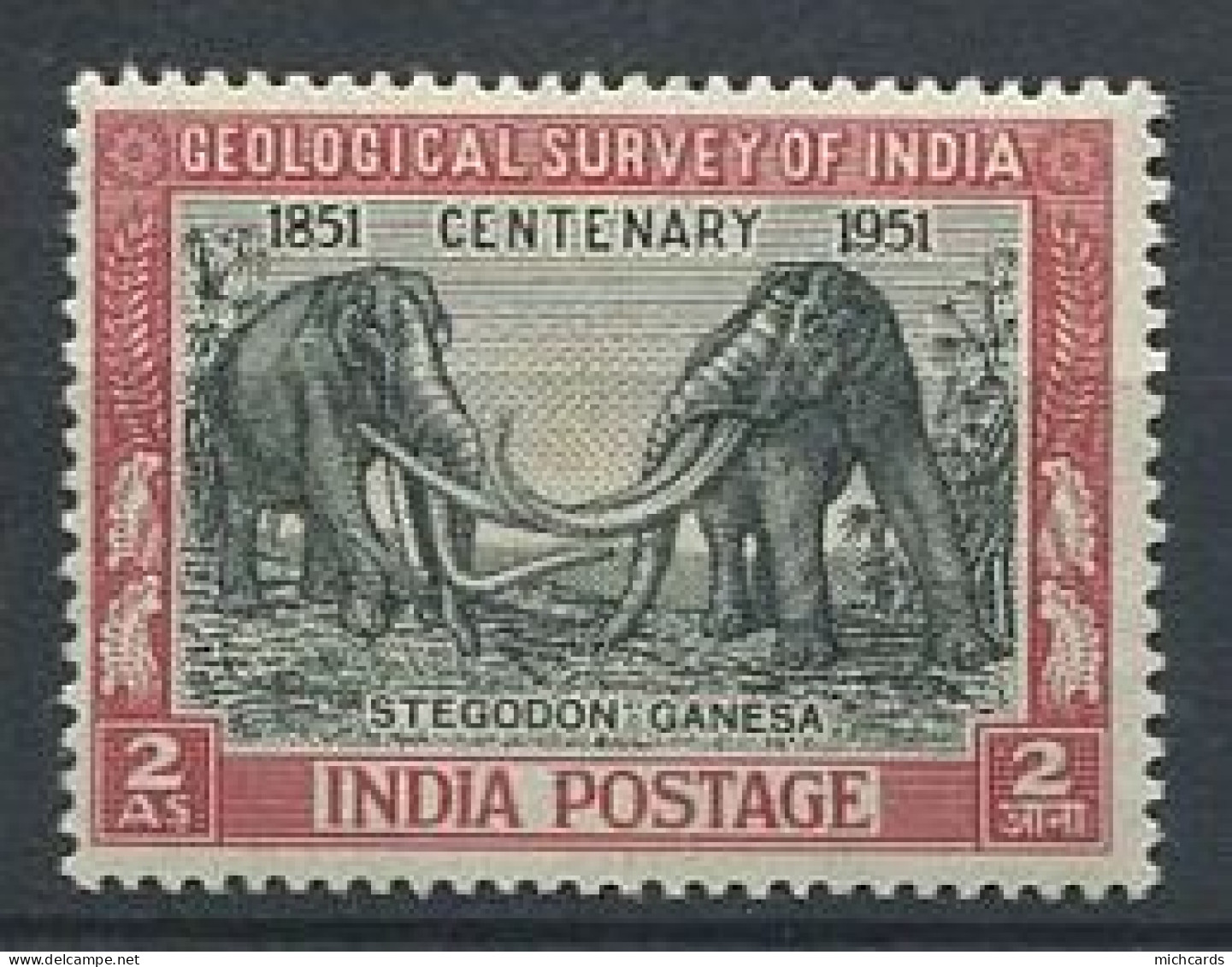 310 INDE 1951 - Yvert 31 - Elephant - Neuf ** (MNH) Sans Charniere - Ungebraucht