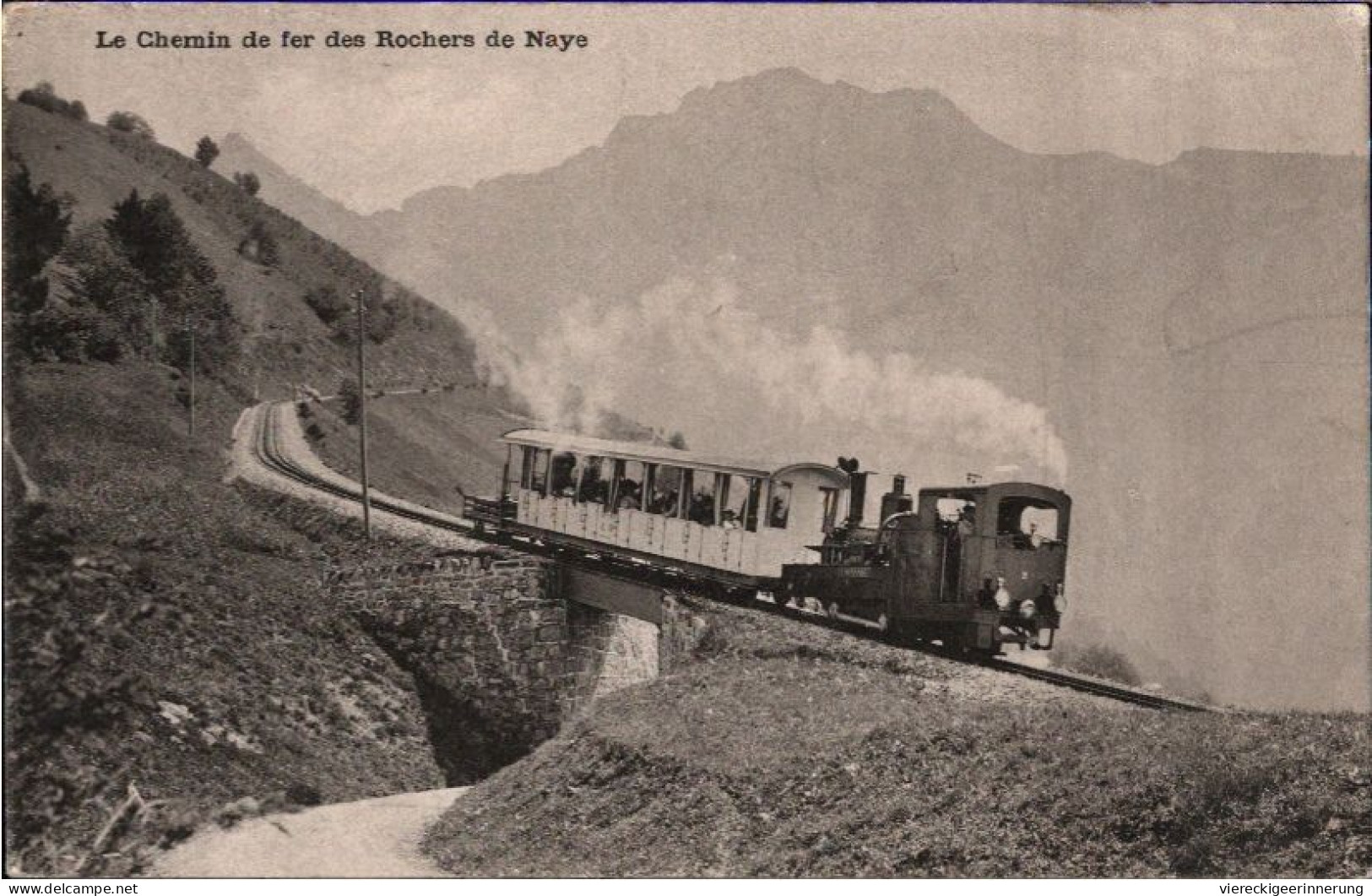 ! Alte Ansichtskarte Zahnradbahn, La Chemin De Fer Des Rochers De Naye, Waadt, Schweiz - Trains