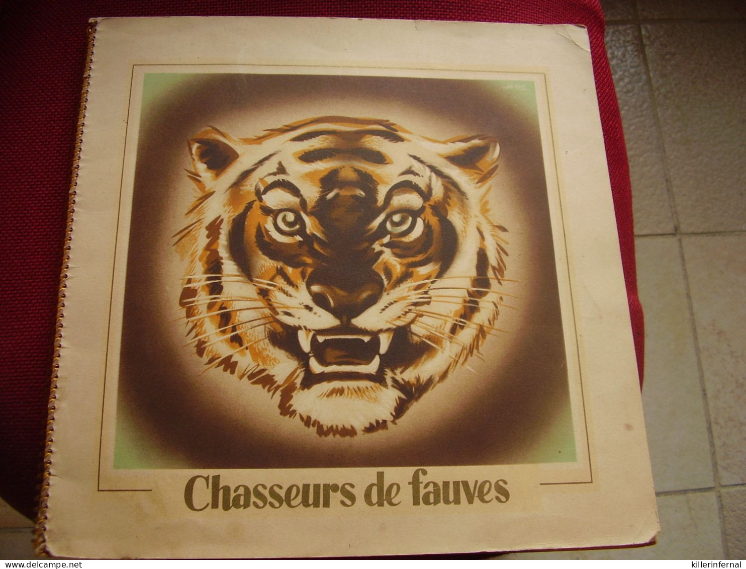 Album Chromos Images Vignettes Chocolat Martougin *** Chasseurs De Fauves *** - Sammelbilderalben & Katalogue