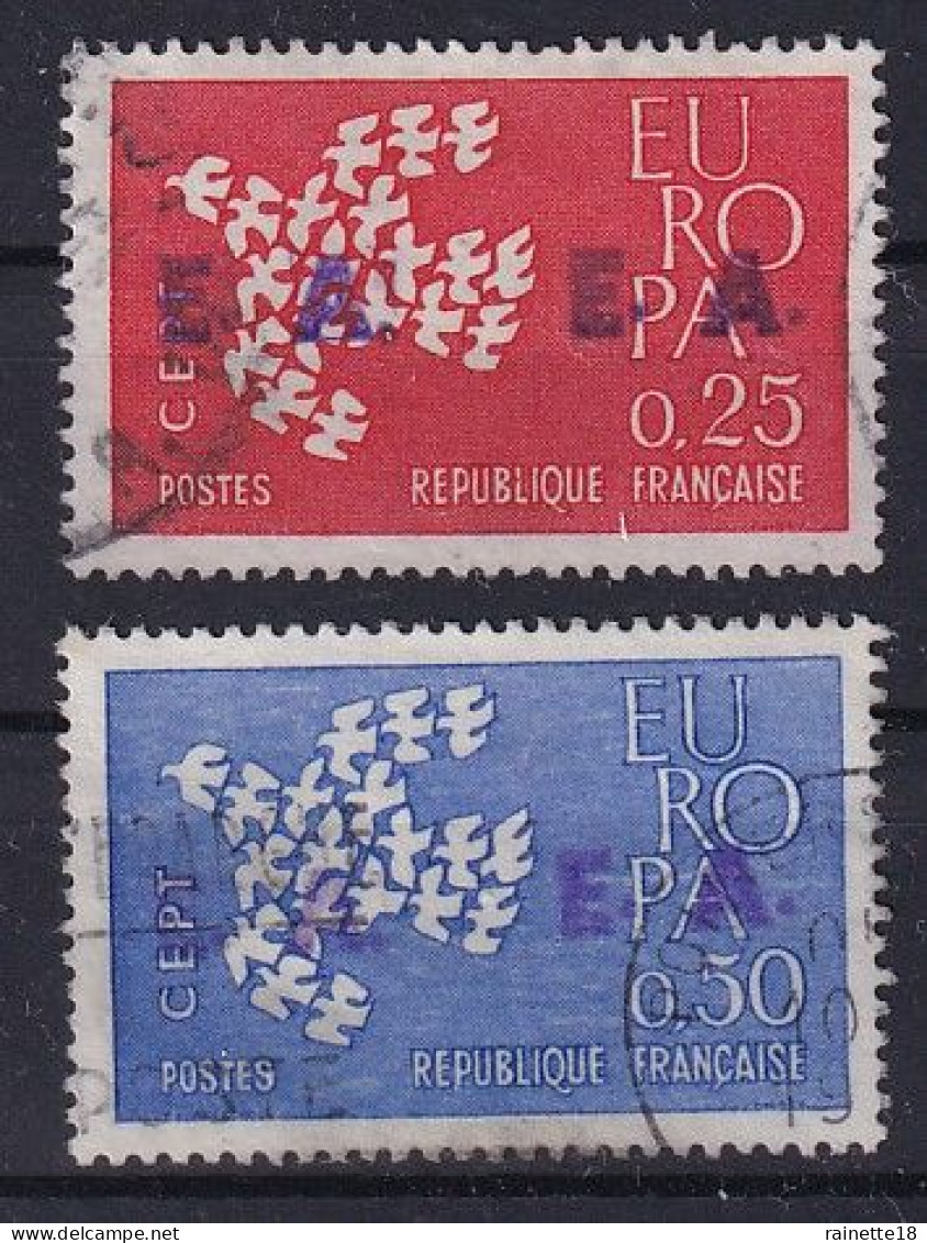 Algérie    Surcharge E.A  Sur Timbres De 1960, N° 1309/1310  Oblitérés - Gebruikt