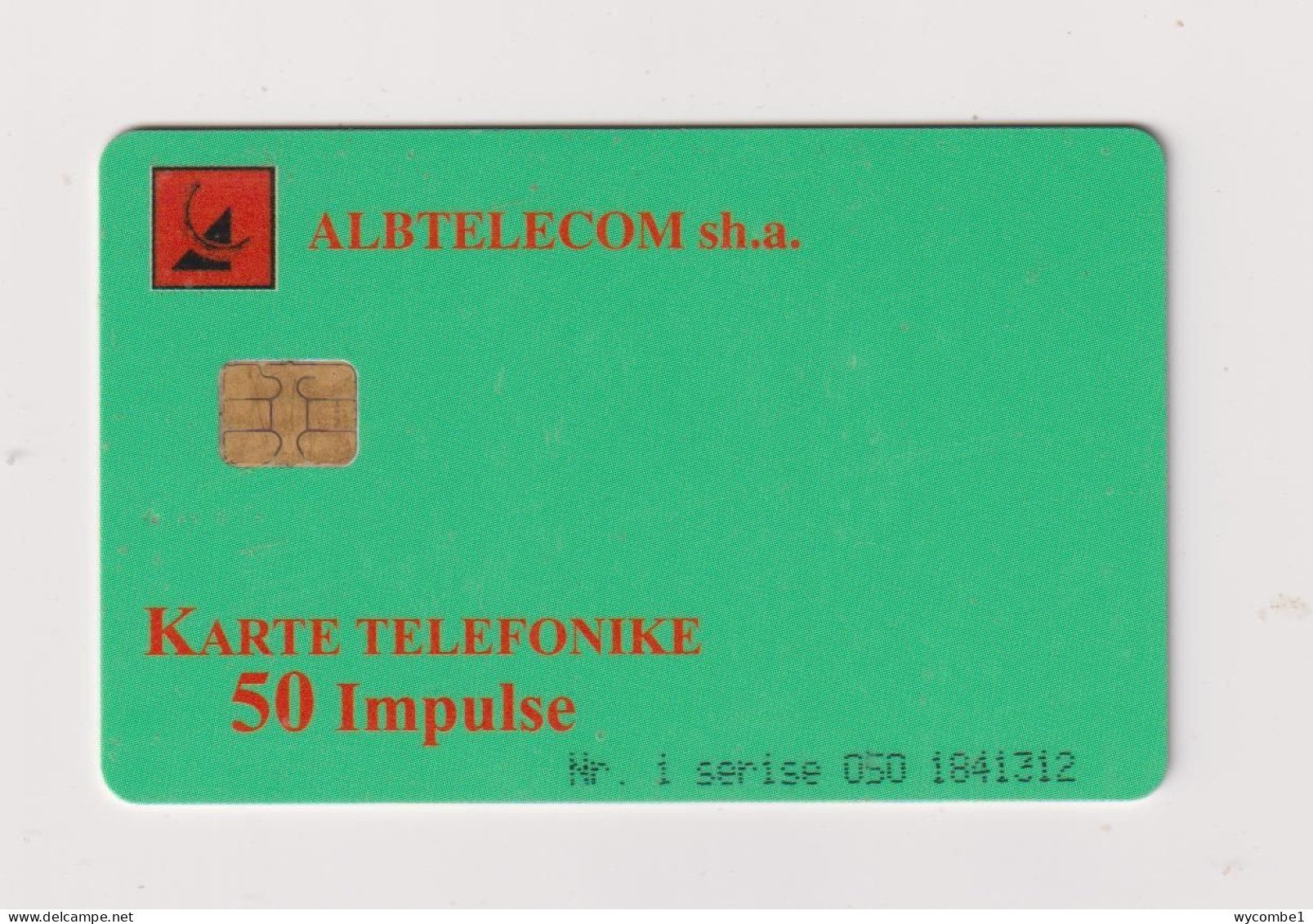 ALBANIA -   Green Definitive Chip Phonecard - Albanie