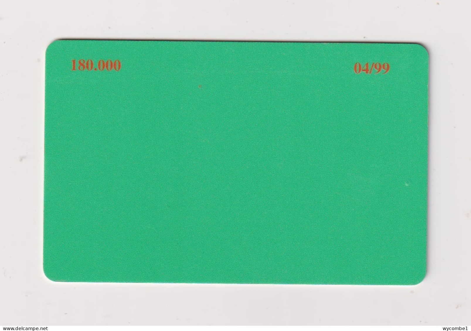 ALBANIA -   Green Definitive Chip Phonecard - Albanien