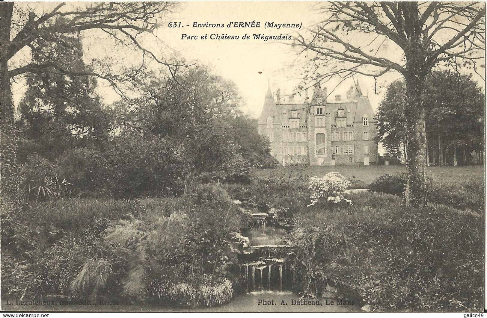 2504 Ernée - Parc Et Château De Mégaudais - Ernee