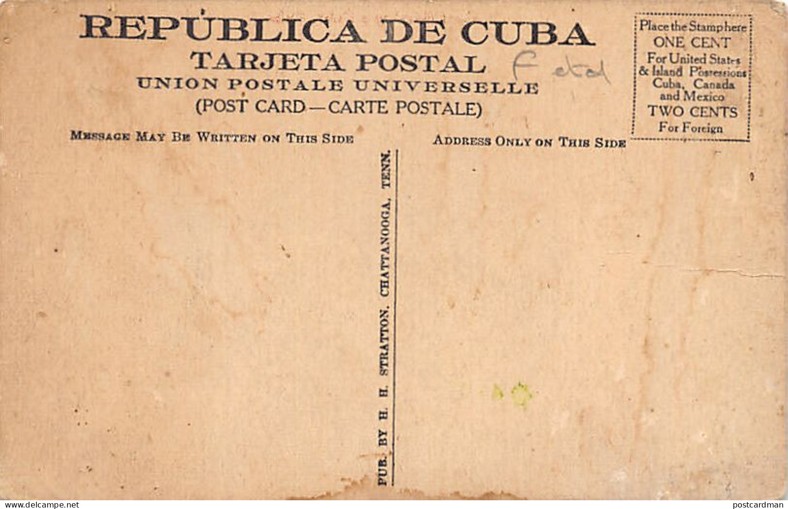 Cuba - Goat Nurse & Baby Ed. H. H. Stratton  - Cuba