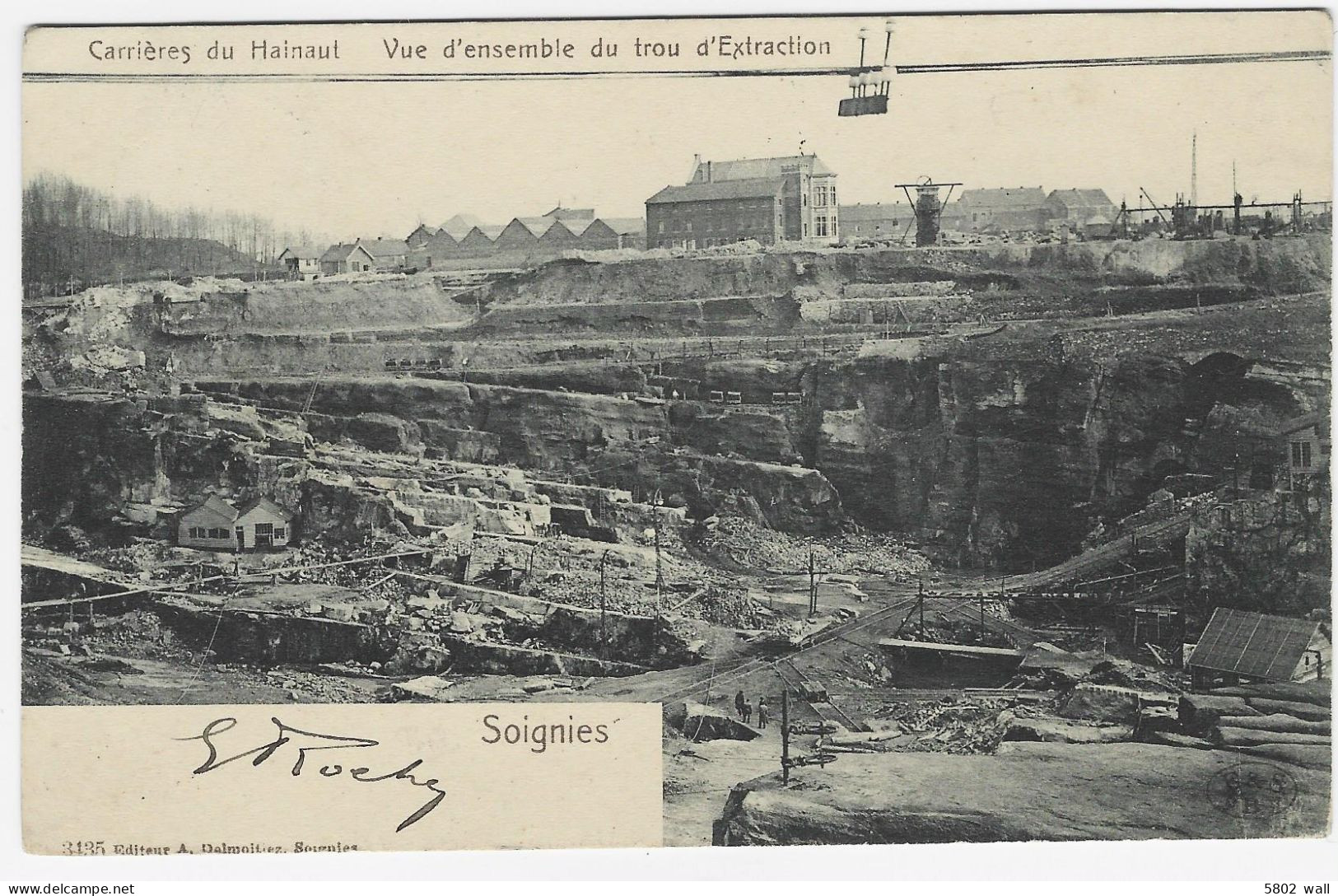 SOIGNIES : Vue D'ensemble Du Trou D'extraction - Carrières Du Hainaut - 1906 - Soignies