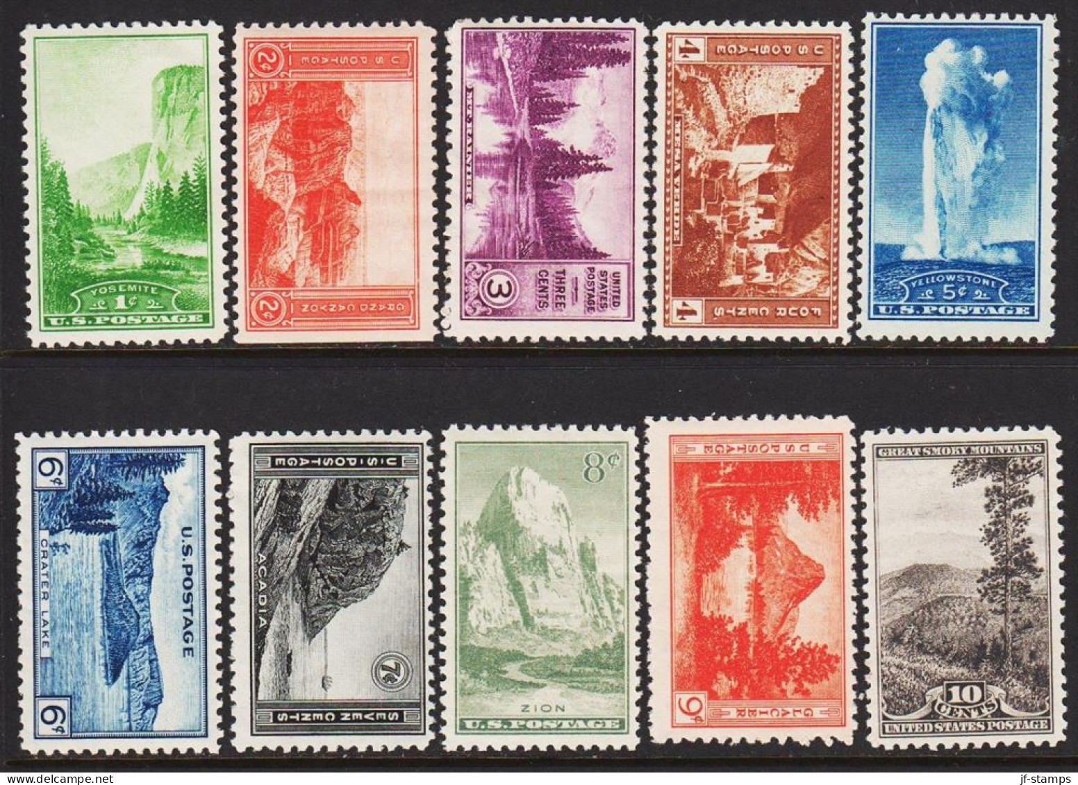 1934. USA.National Parks In Complete Never Hinged Set.  - JF543689 - Ungebraucht