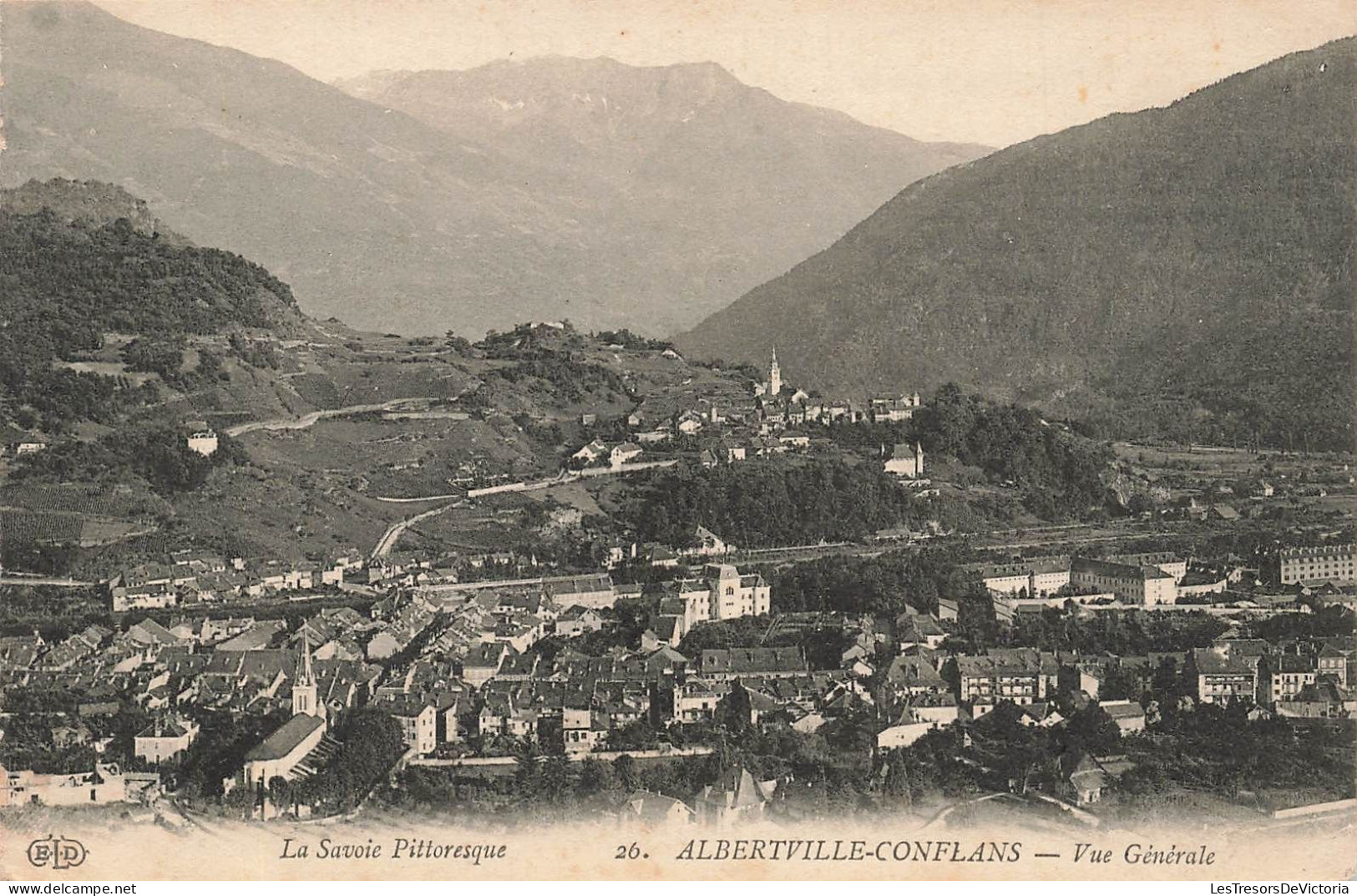 FRANCE - La Savoie Pittoresque - Albertville Conflans - Vue Générale De La Ville - Carte Postale Ancienne - Albertville