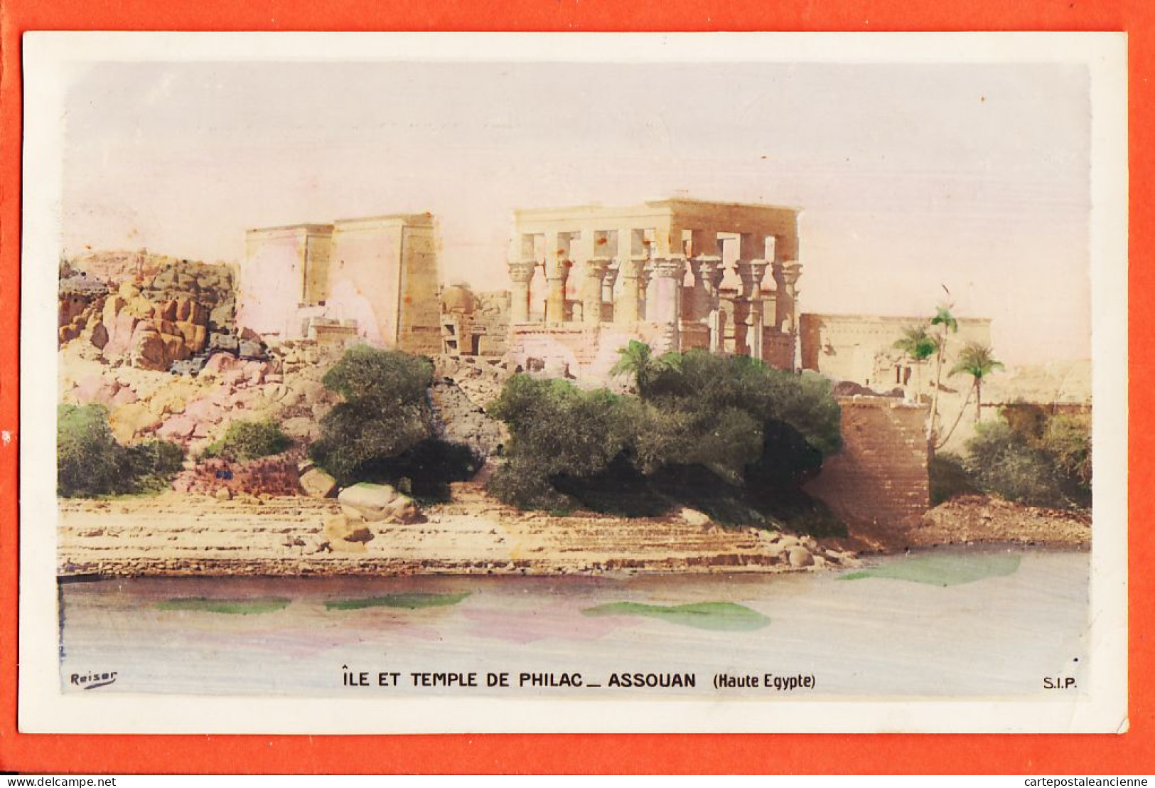 29577 / ⭐ ◉ ASSOUAN ILE Temple PHILAC (1) Ägypten Island Philae Kiosk Egypte Egypt 1905s Photo-Bromure REISER S.I.P - Asuán