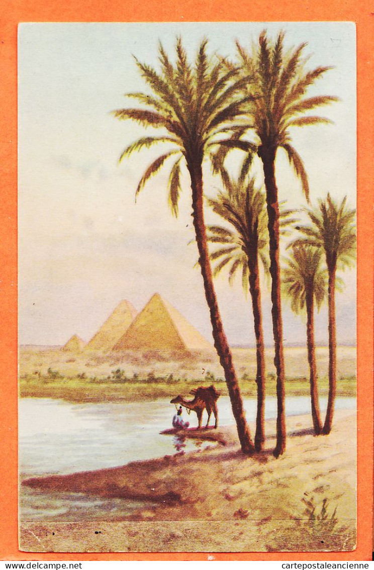 29606 / ⭐ Egypt The Pyramids  Pyramides De GIZEH Illustration MARCHETTINI 1910s LEHNERT LANDROCK CAIRO N° 7 Egypte - Pyramiden
