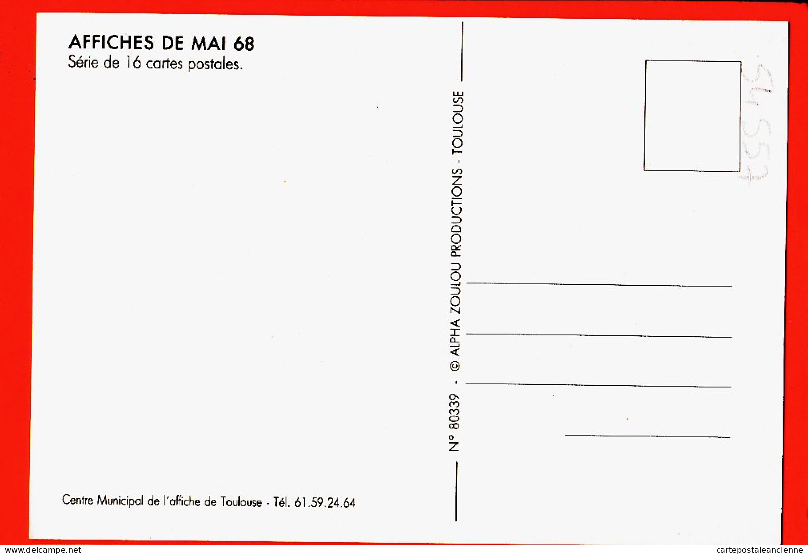 29816 / ⭐ ◉ Slogan MAI 1968 Je PARTICIPE Tu Il Nous Vous ILS PROFITENT Série Affiches 80339 /16 RE-EDITION ALPHA ZOULOU - Manifestations