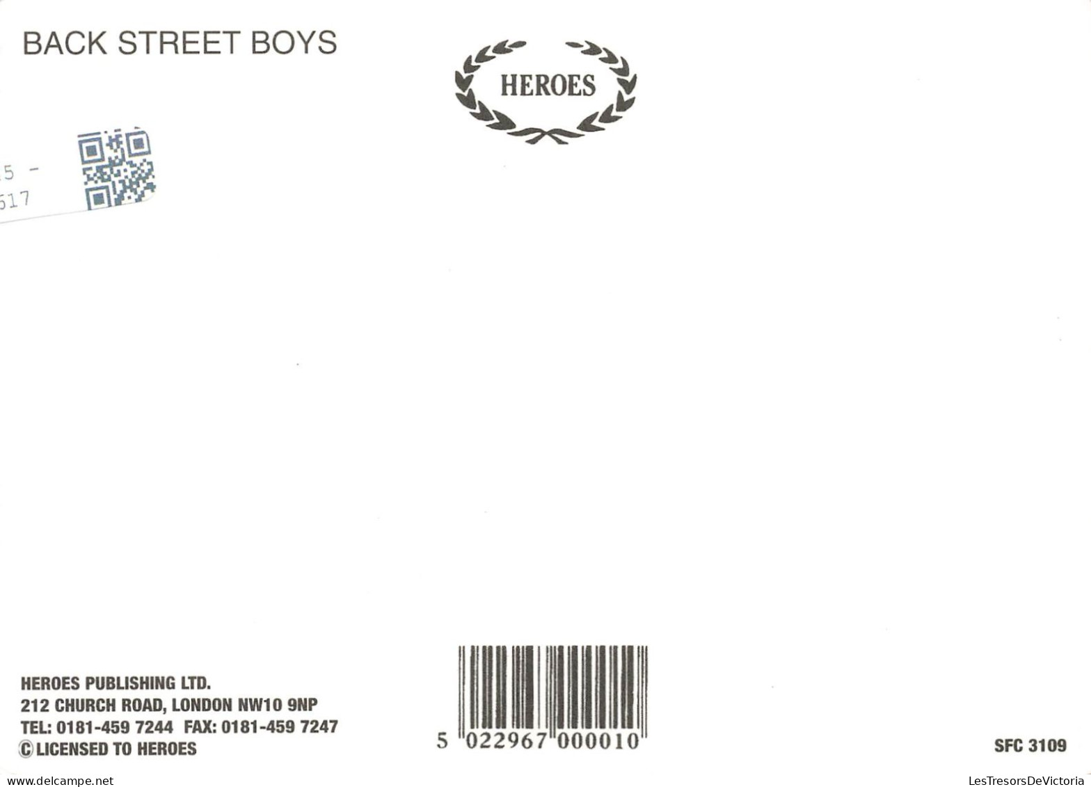 CELEBRITE  - Back Street Boys - Colorisé - Carte Postale - Sänger Und Musikanten