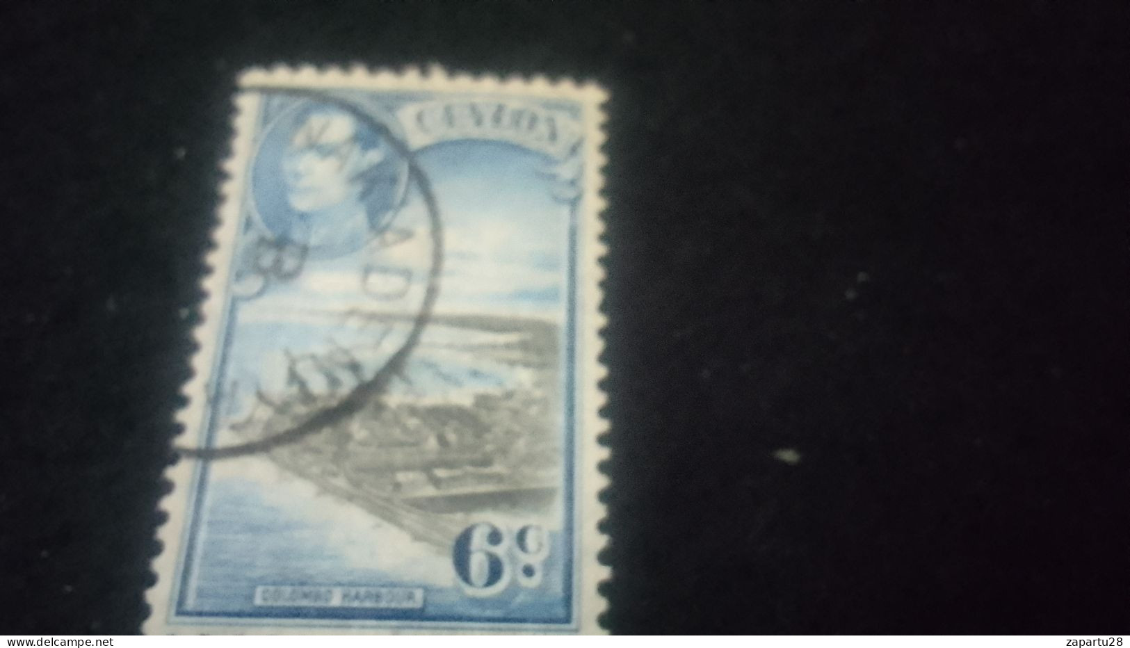 CEYLON- 1938 -49       6   C     GEORGE    VI..      DAMGALI - Sri Lanka (Ceylan) (1948-...)