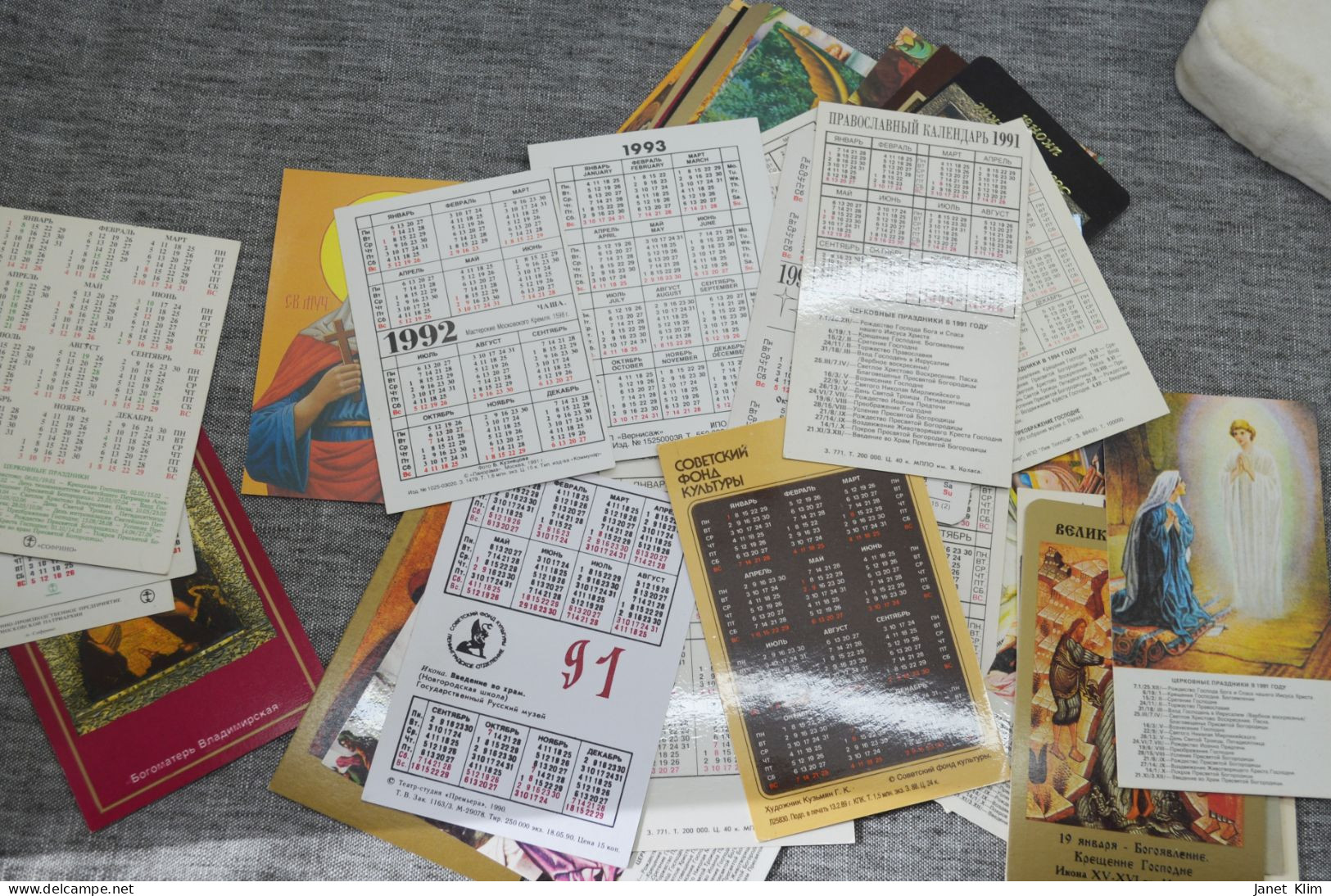 Large lot of vintage religious calendars Lot-48 pieces