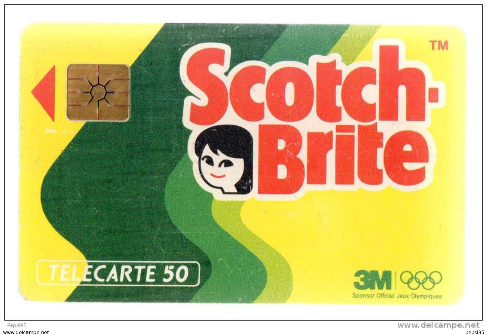 225 F225 - 01/1992 - TELECARTE 50 - SCOTCH BRITE - B1B28C - 3 Numéros En GRAS - 1992