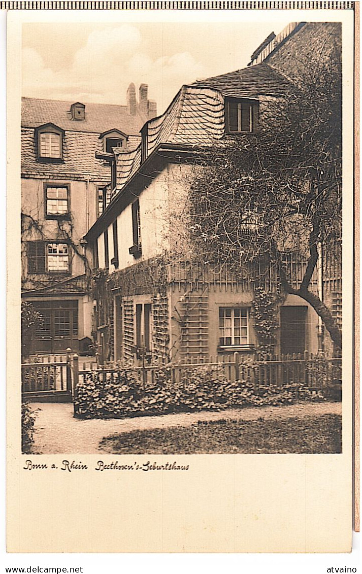 Germany Deutsche BONN Am RHEIN : Beethovens Geburtshaus - Gartenseite PHOTO POSTCARD - 1920s - Bonn