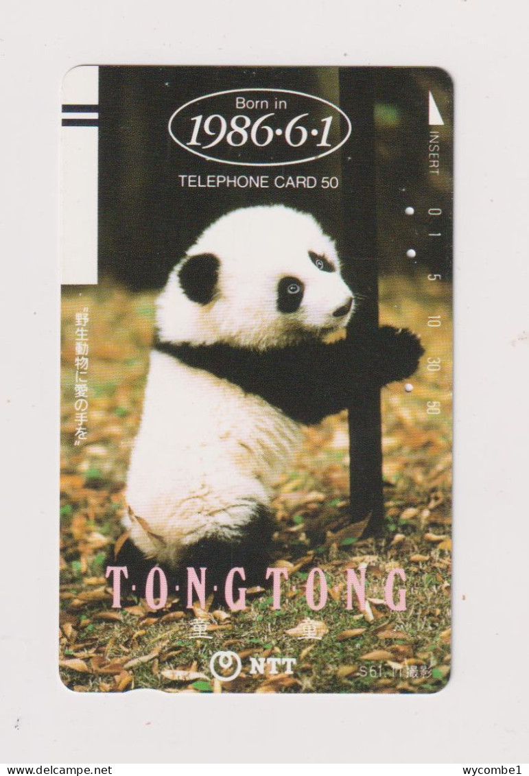 JAPAN -   Giant Panda Magnetic Phonecard - Japan