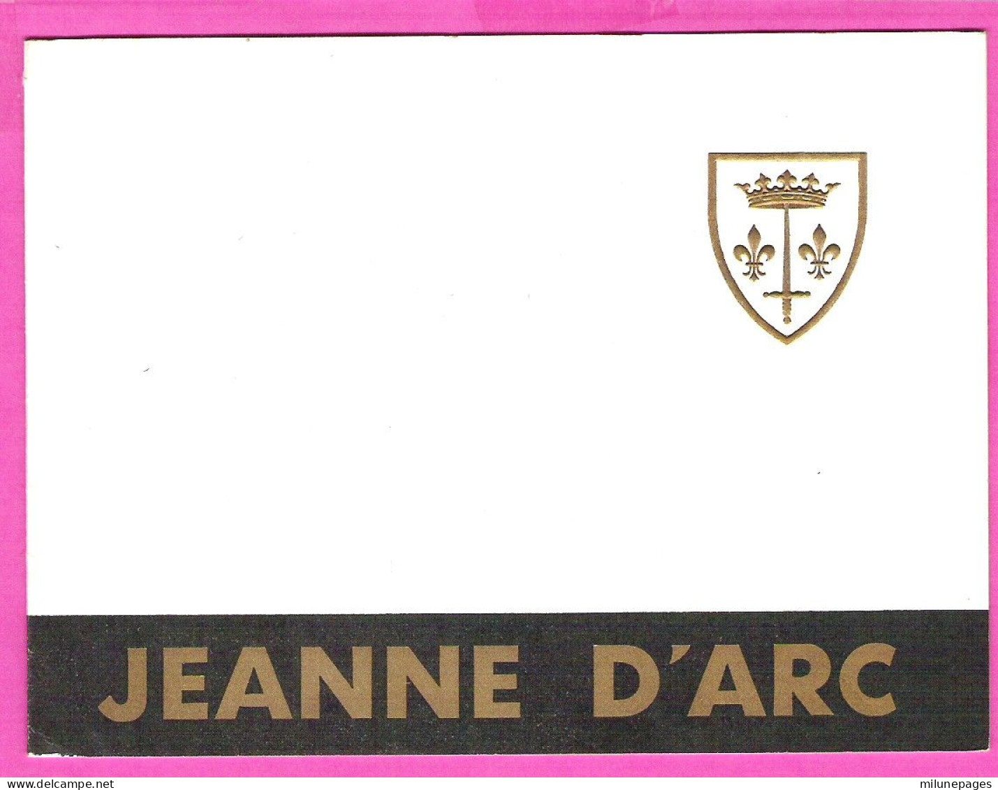 Carton Double Porte Hélicoptères Jeanne D'Arc Et Aviso Escorteur Victor Schoelcher Campagne 1964-1965 - Barche