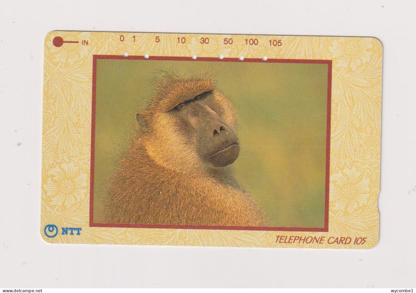 JAPAN -   Monkey Magnetic Phonecard - Japan