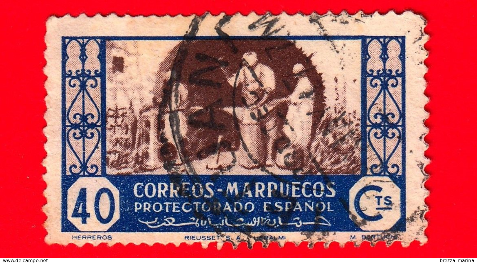 MAROCCO - Usato - Marruecos - 1946 - Mestieri - 40 - Spanisch-Marokko