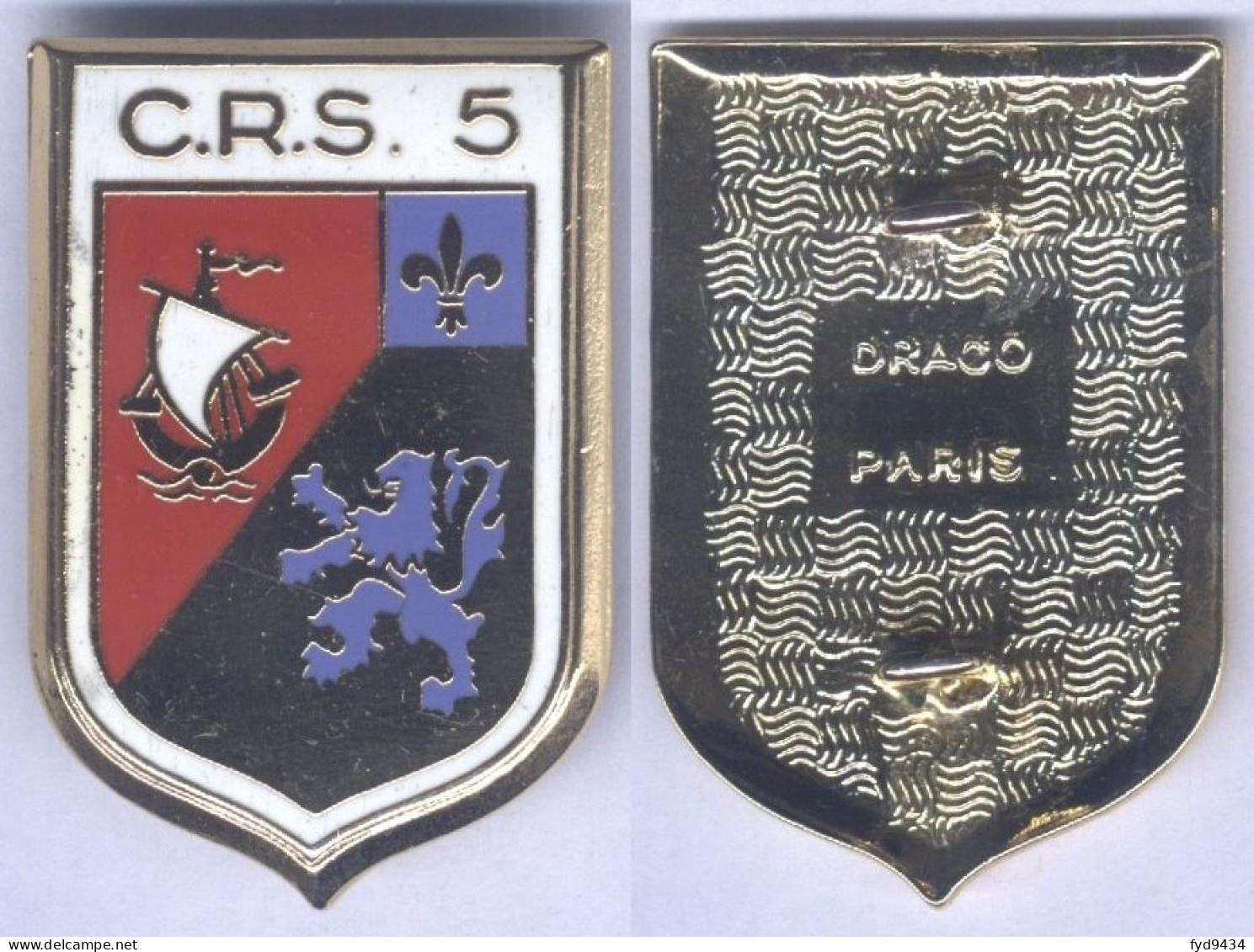 Insigne De La Compagnie Républicaine De Sécurité N° 5 - Police & Gendarmerie