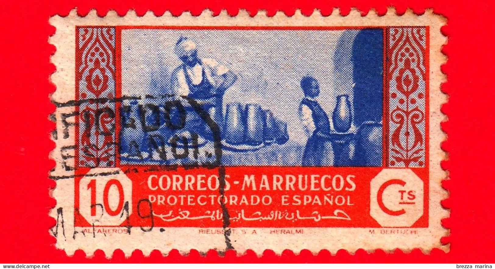 MAROCCO - Usato - Marruecos - 1951 - Artigianato - 10 - Spanish Morocco