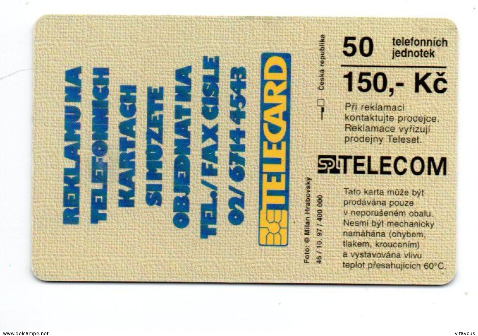 Tortue Amazionie  Télécarte Puce Tchèque Tchèquie Phonecard ( K 65) - República Checa