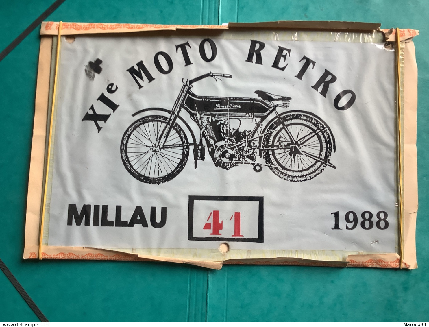 12/ Millau Rassemblement De Motocyclettes Anciennes Diplôme De Participation Au Rallye Motos Retros 4/09/1988 - Diplomi E Pagelle