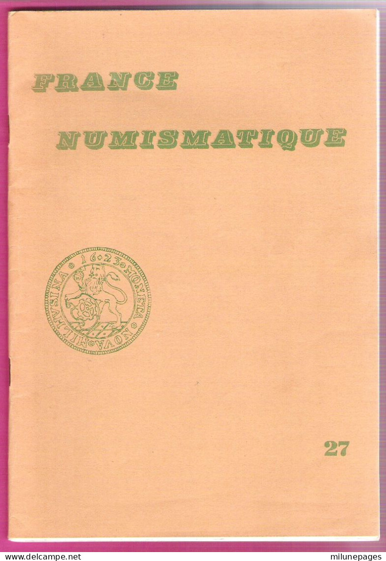 Catalogue De Vente France Numismatique N°27 Mai 1985 58 Pages Monnaies Avec Description, Prix Et Planches Photos - Literatur & Software