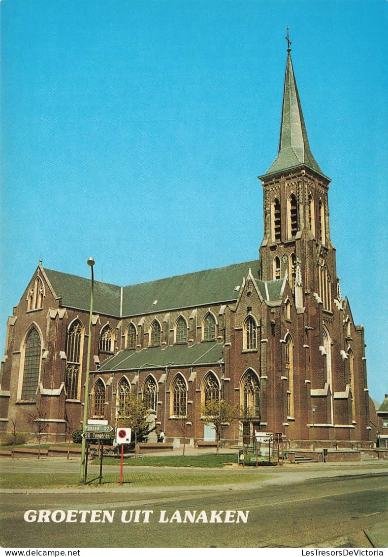 BELGIQUE - Lanaken - Groeten Uit Lanaken - Kerk St Ursula - Colorisé  - Carte Postale - Lanaken