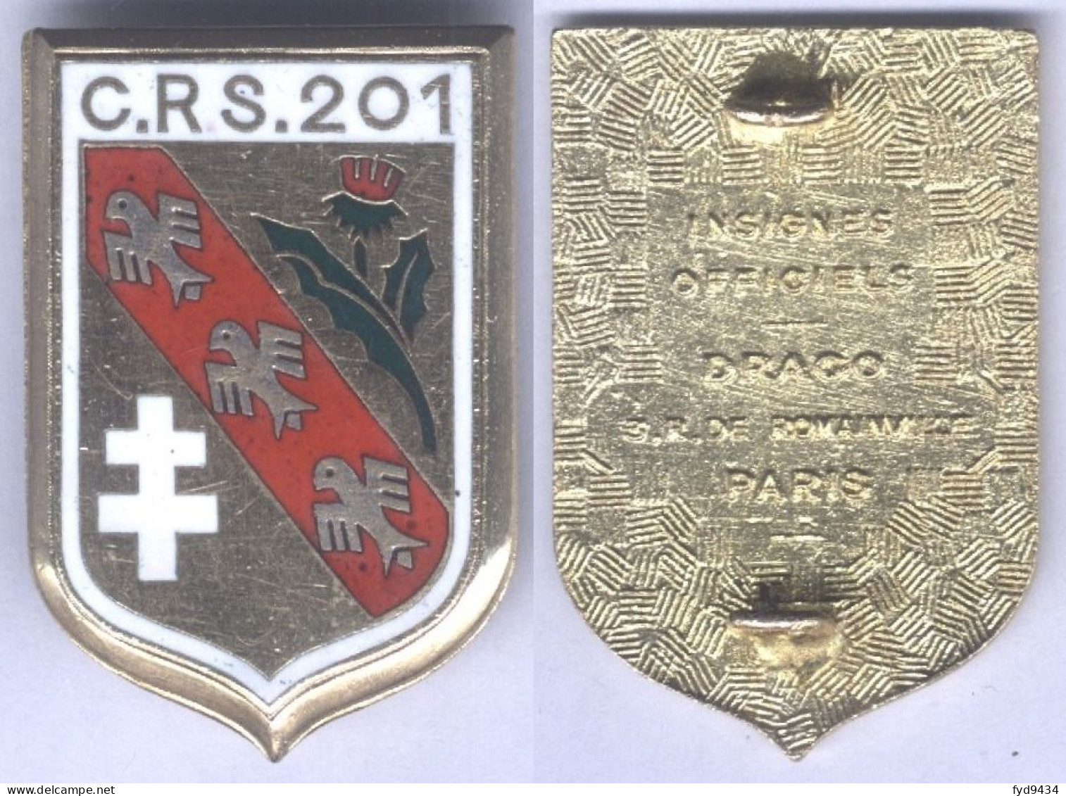 Insigne De La Compagnie Républicaine De Sécurité N° 201 - Police