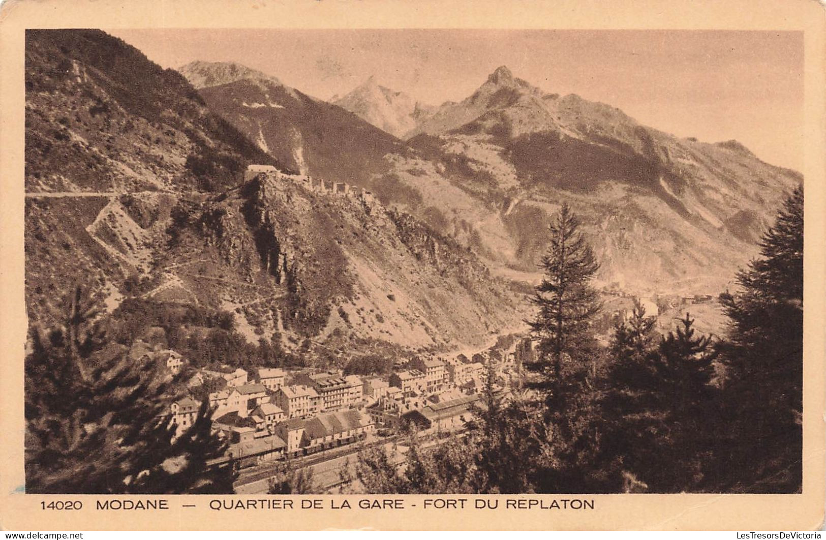 FRANCE - Modane - Vue Sur Le Quartier De La Gare - Fort Du Replaton - Vue Au Loin Des Montagnes - Carte Postale Ancienne - Modane