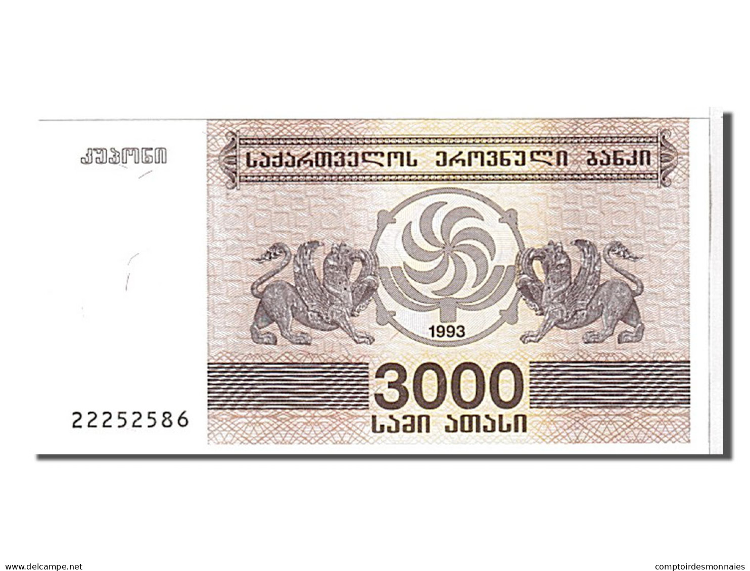 Billet, Géorgie, 3000 (Laris), 1993, NEUF - Georgien