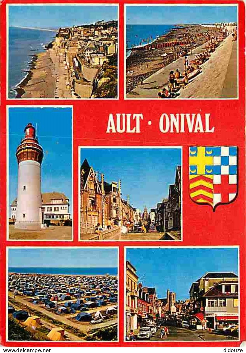 80 - Ault - Onival - Multivues - Plage - Automobiles - Phare - Camping - Blasons - Flamme Postale - CPM - Voir Scans Rec - La Mothe Achard