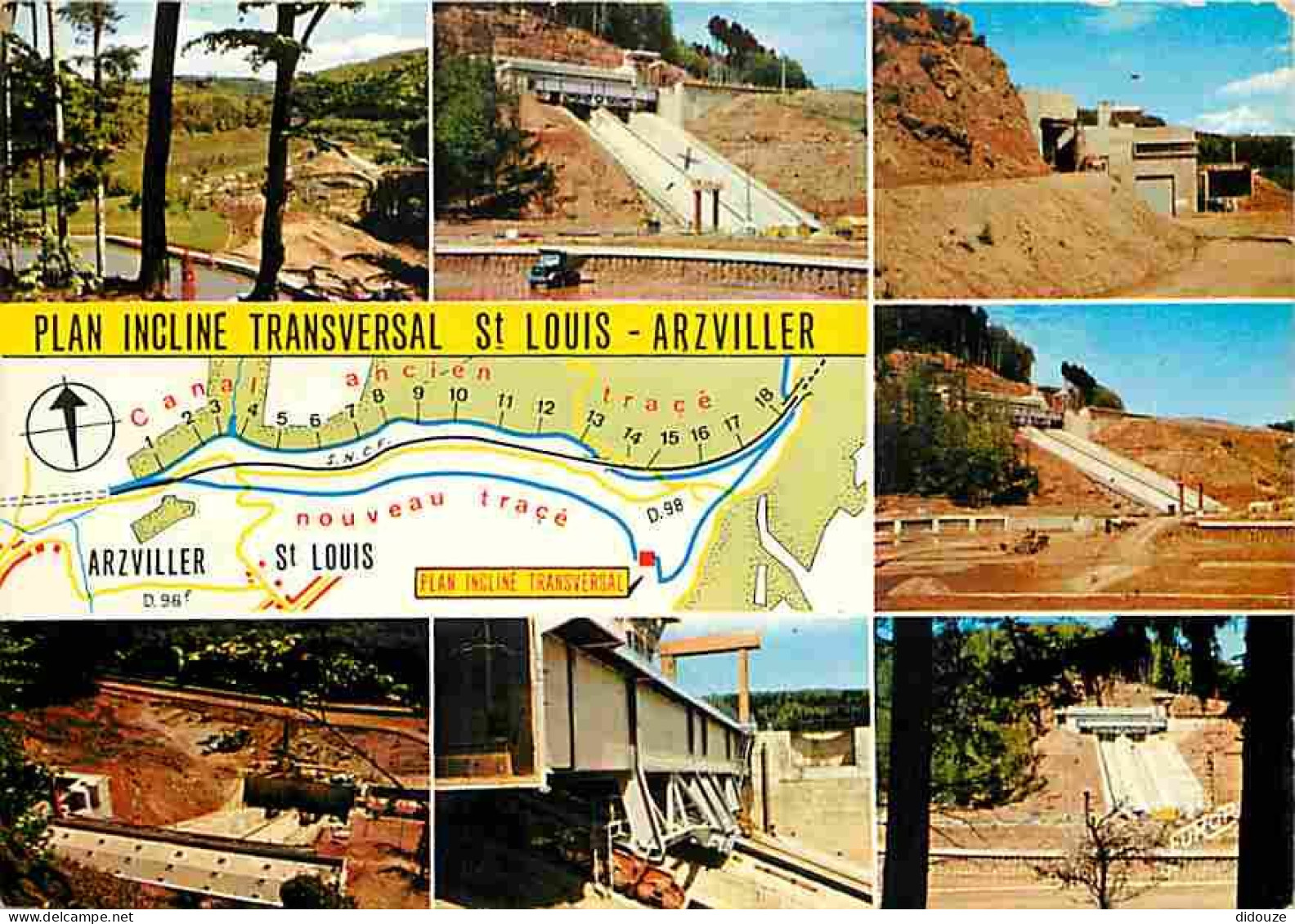 57 - Saint Louis - Arzviller - Le Plan Incliné Transversal - Ascenseur à Bateaux - Multivues - CPM - Voir Scans Recto-Ve - Arzviller