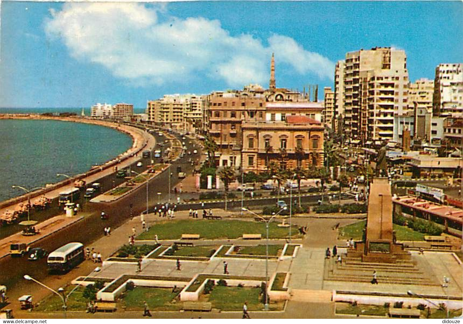 Egypte - Alexandrie - Alexandria - Midan Saad Zaghioul - Place Saad Zaghioul - Automobiles - Bus - Voir Timbre - CPM - V - Alexandria