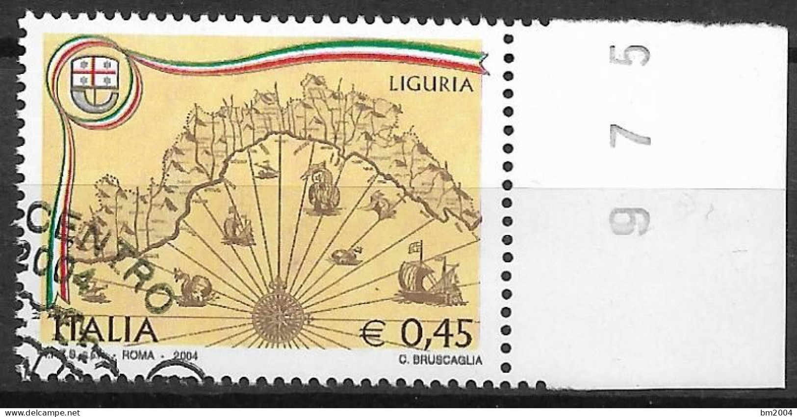 2004 Italien  Mi. 2986-9 FD-used  Regionen Italiens - 2001-10: Oblitérés