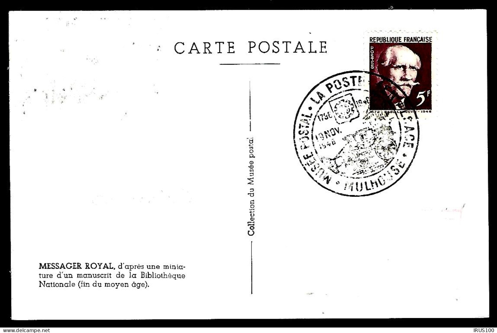 LA POSTE EN ALSACE - MESSAGÉ ROYAL - MULHOUSE 1946 - - Post