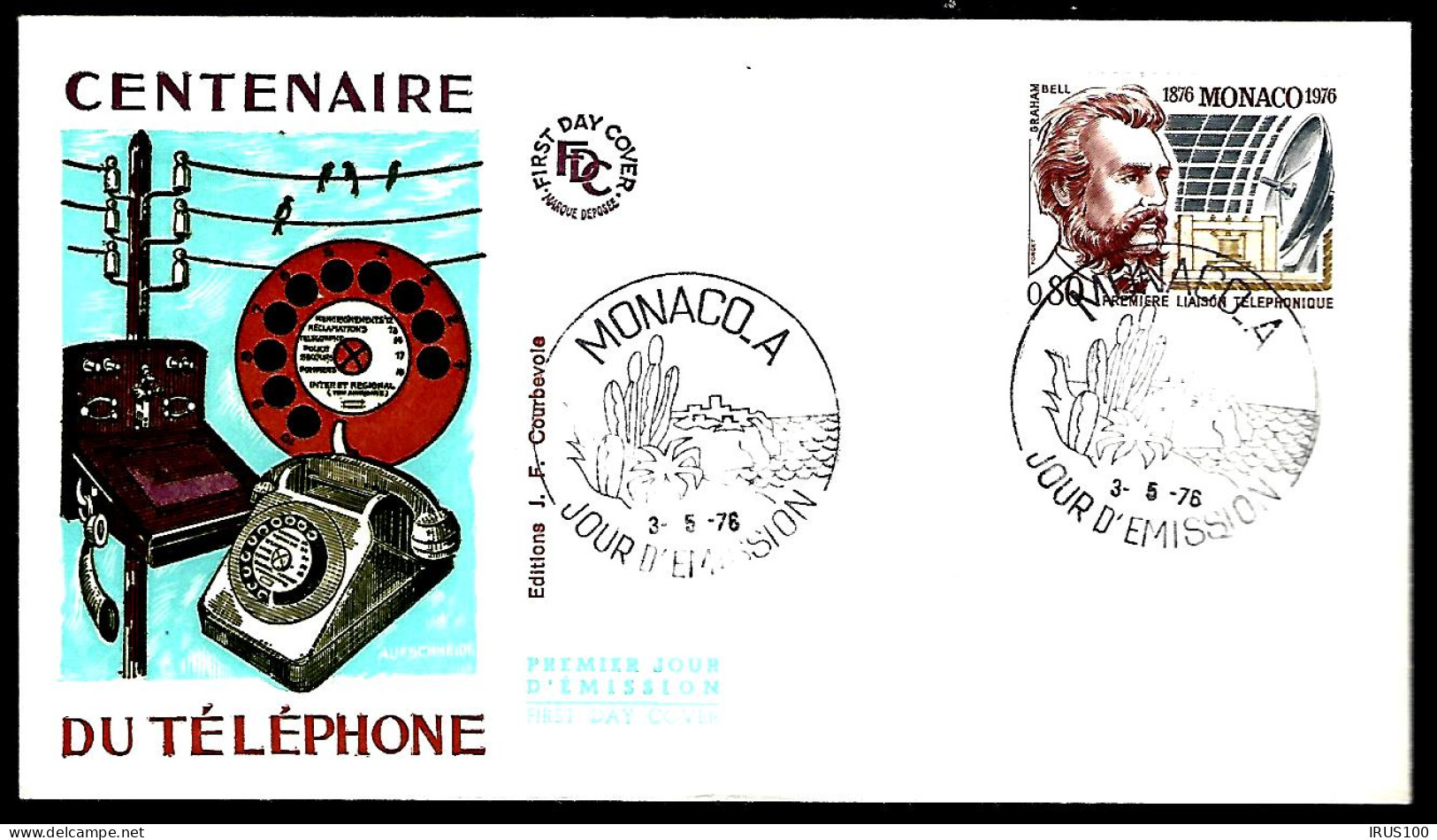MONACO - 1976 - CENTENAIRE DU TÉLÉPHONE - Telecom
