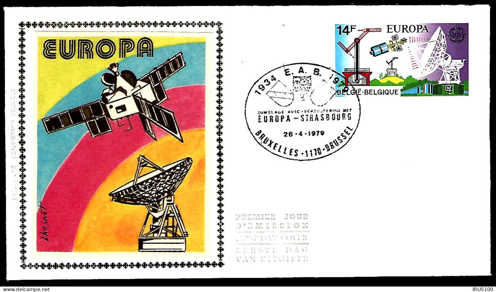 TÉLÉCOMMUNICATIONS - EUROPA - BELGIQUE - (2 ENVELOPPES) - 1979 - - Telecom